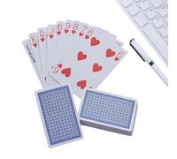 Generisch Jeu de cartes - Meilleure durabilité, jeu de divertissement interactif, carte de poker d'accompagnement portable | pour un changement de carte constant, résistant aux empreintes digitales et