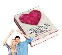 Generisch Jeu de cartes pour couple - Jeu de cartes de promotion des relations avec 50 cartes | Activités de conversation romantiques amusantes pour les relations adultes