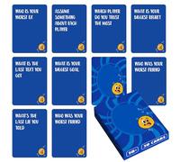 Generisch Jeu de cartes, questions et réponses - 50 questions et réponses - Plaisir de jeu de groupe - Démarreur de conversation, cartes stratégiques pour une interaction éclairante