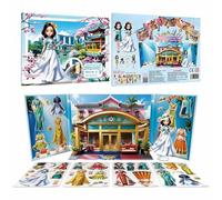 Generisch Jeu de déguisement, Autocollants magnétiques pour Jeux de rôle, Jouets éducatifs, Jeu de rôle pour et Filles, Jeux de Voyage, Cadeau d'anniversaire