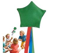 Generisch Jeu de lancer avec sac, coussin en forme d'étoile, jouet à lancer portable avec rubans pour jardin, camping, cours d'intérieur et d'extérieur