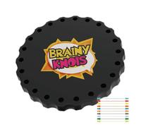 Generisch Jeu de puzzle en corde - Jouet à lacets amusant, planche de tri empilable, jeux de nœuds colorés pour exercices de résolution de problèmes, jeu de réflexion portable pour les voyages, les