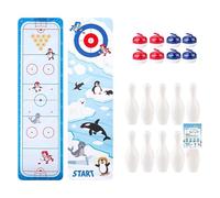 Generisch Jeu de table 2026 | Jeu de puzzle compétitif et pliable pour fêtes | pour toute la famille | Convient aux adultes (bleu, 90 x 25 cm)