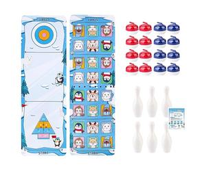 Generisch Jeu de table 2026 | Jeu de puzzle compétitif et pliable pour fêtes | pour toute la famille | Convient aux adultes (bleu, 40 x 120 cm)