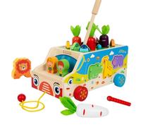 Generisch Jeux de motricité Fine | Jeu de tri de Carottes récolte avec Formes - Jouets éducatifs pour de 1 à 3 Ans Activités préscolaires à la Maison