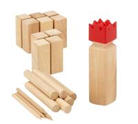 Generisch Jeux pour adultes - Kit de jeu pour arrière-cour - En bois dur - Sans branches - Pour la famille - Gazon géant - Jeu d'échecs - Jeu d'échecs - Jeu de lancer en plein air