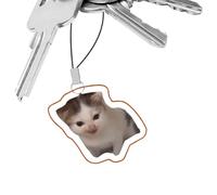 Generisch Joli pendentif pour téléphone portable - Bracelet émoticône pour téléphone portable, drôle de chat, chien, cordon, porte-clés pour sac à dos, Siehe Beschreibung, Acrylique, Voir description