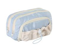 Generisch Jolie trousse à crayons avec cordon de serrage, organisateur généreux avec design étanche pour les écoliers, le rangement des fournitures scolaires, bleu clair, voir description, Voir