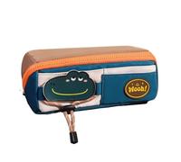 Generisch Jolie trousse à crayons, rétro, super grande trousse de papeterie pour étudiants, rangement de fournitures de bureau en toile (Color3)