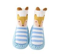 Generisch Jolies chaussures d'hiver pour enfants et filles - Chaussettes plates antidérapantes - Chaudes - Motif animal - Baskets pour femme, jaune, 20
