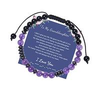 Generisch Jonc Femmes Bracelet Poignet Anneaux Bracelets Réglable Perlé Pour Anniversaire Noël Thanksgiving Bracelet Largeur Bracelet Anneaux (Purple, One Size)
