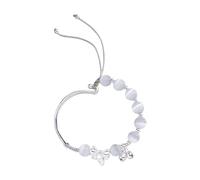 Generisch Jonc Message Précieuses En Bracelet Bijoux Bracelet Hand Woven Rope Temperament Sweet Bracelet Couleurs Poignet Bracelet Couleurs Perlé Bijoux (White, One Size)