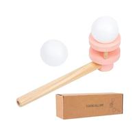 Generisch Jouet à bulles en bois, 15 x 5 cm, bord sûr, jeu respiratoire interactif léger, pour activités d' , jeux parent-enfant, jeu intérieur et extérieur