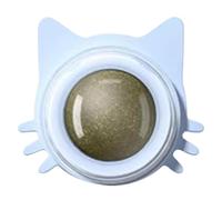 Generisch Jouet à mâcher à l' à Chat - Drôle et léchant - Balle à goûter rotative - Chaton Jouant à mâcher et Nettoyer Les Dents - pour Chats de Petite et Moyenne Taille - Accessoires muraux