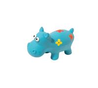 Generisch Jouet à mâcher en forme d'hippopotame en latex 2026 : un jouet d'intérieur parfait pour divertir les animaux de compagnie en même temps pour nettoyer les dents (bleu ciel, 15 x 9,5 x 16 cm)