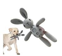 Generisch Jouet à mâcher indestructible pour chien, lapin en peluche d'agneau interactif, 30 x 26 cm, à mâcher sonore portable, jouet mignon pour chiot et tirer