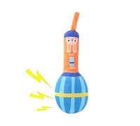 Generisch Jouet à mâcher pour chiot - Jouet à mâcher rembourré en forme de microphone avec son doux - Jouet de dentition propre et relaxant - Jouet à mordre mignon - Utilitaire polyvalent pour