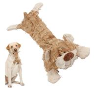 Generisch Jouet à mâcher pour petits chiens - Ours en peluche interactif - Jouet à mâcher pour chiot - Pour l'entraînement des grands chiots contre l'ennui à la maison, l'intérieur, l'extérieur, le