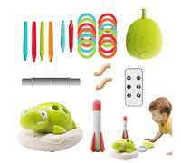 Generisch Jouet Anneau de Lancer, Lancement de fusée pilonnant - Saut Musical, Lancement de fusée 3 | Jeux d'exercices d'agilité Actifs en intérieur/extérieur pour