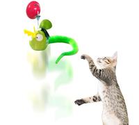 Generisch Jouet automatique pour chat - Jouet d'intérieur avec chant des oiseaux - Activé au toucher - Avec cordon rétractable - Jouet d'occupation contre l'ennui