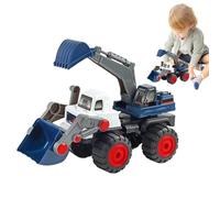 Generisch Jouet Bulldozer de construction, modèle de véhicule, roues lisses, construction robuste, en plein air, prise en main, léger, durable, design réaliste, jeu Push and Go pour chambre à