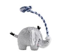 Generisch Jouet couineur en peluche pour chien - Jouet à mâcher interactif rempli de sons amusants - Pour bouledogue, caniche et chiots - À la maison, en déplacement, en camping, en plein air