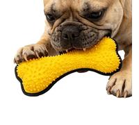 Generisch Jouet couineur pour chien - Accessoire interactif en forme d'os - Jouet à mâcher - Pour chiots et amis à quatre pattes de toutes tailles - Pour lutter contre l'ennui à l'intérieur et à