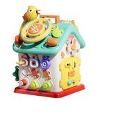 Generisch Jouet cube coloré interactif à 6 côtés avec module sonore, B | Jouet éducatif portable facile à utiliser à la maison, en voyage, pour les tout-petits