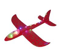 Generisch Jouet d'avion en Mousse Lumineuse - Grand Planeur à Main de 48 cm pour - Modèle d'avion Volant en Plein air pour Les Jeux Parent-Enfant - Matériau en Mousse Durable