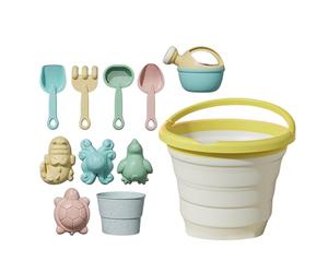 Generisch Jouet de sable pour à partir de 1 an | Bac à sable avec toit | Jeu de bourgeon avec seau à fruits pliable | Jouet pour à partir de 3 ans pour jardin, camping, piscine