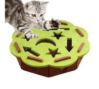 Generisch Jouet de toilettage des griffes pour chat, avec 2 cloches, balles, planche à gratter interactive, boîte puzzle pour chats, pour le soin des chatons, des animaux domestiques et des intérieurs