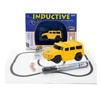 Generisch Jouet de voiture inductif - Excavatrice - Mini voiture inductive avec capteur optique - Suivez chaque ligne noire dessinée - Jouet éducatif - Cadeau - Pour