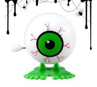 Generisch Jouet d'Halloween à remonter pour enfants - Mouvement à ressort en forme de globe oculaire - Petits jouets fantaisie, décoration de bureau, prix de jeu de carnaval, accessoires d'horreur