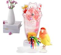 Generisch Jouet en corde | Swing Chewing | Spinner interactif hochet Parroot Toy | Accessoire de cage à oiseaux pour cage à oiseaux, exercice à mâcher pour gris africain, conure, cockatiels, conure