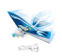 Generisch Jouet en forme d'oiseau flottant - Figurine électronique réaliste - Avec ailes flottantes - Jouet d'avion électrique - Pour l'extérieur, le jardin et les adultes et les adolescents