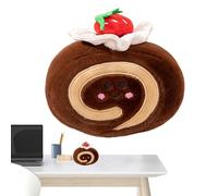 Generisch Jouet en peluche à gâteau - En forme de rouleau - Dessert de dessin animé - Doux - 14 cm - Jouet de mignon pour et adultes - Aide à jouer