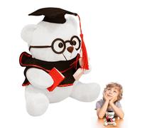 Generisch Jouet en peluche douce avec pompons, cadeau commémoratif, pour petit ami, cérémonie 2024, école universitaire, souvenir