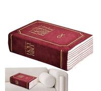 Generisch Jouet en peluche en forme de livre rempli de vers bibliques - Jouet pour coussin - 33 cm - Ornements de canapé - Pour faire un livre - Jouet en peluche pour enfants, filles et adultes - Bibe