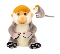 Generisch Jouet en Peluche - Singe Douce et réaliste - décorative en Tissu pour Salon - Chimpanzé Moelleux - Animal de Collection Douillet d'anniversaire pour Fille