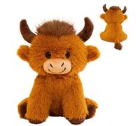Generisch Jouet en peluche vache de 25 cm - Petite figurine de vache - Pour remise de diplôme, jardin d' , lycée, collège, femmes, hommes et
