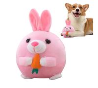 Generisch Jouet interactif pour chien - Balle rebondissante avec revêtement en peluche - Jouet couineur pour chiots - Pour l'occupation des chiots tout en jouant et en s'entraînant contre l'ennui