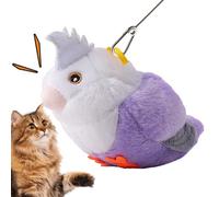 Generisch Jouet pour chat activé au toucher avec 6 sons d'animaux - Simulation de chasse interactive - Peluche pour chat intérieur - Favorise le jeu, l'exercice et la stimulation mentale pour chatons