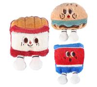 Generisch Jouet pour chat avec à chat | Lot de 3 en peluche avec clochette | Jouet d'activité pour chat - Pour et mouvement - Enrichissement contre l'ennui - Pour l'extérieur - Pour