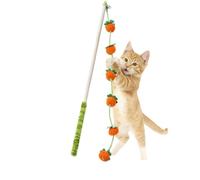 Generisch Jouet pour chat en bois compact en forme de fruit de 40 cm avec poignée antidérapante - Jouet pour chat - Construction douce mais résistante pour le broyage des dents, jouer à l'exercice, le
