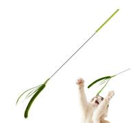 Generisch Jouet pour Chat Setaria - Bâton à Ressort pour Chat - Accessoire pour Animaux de Compagnie - Tige en Peluche Artificielle en Forme d' pour l'entraînement Physique et Le Jeu