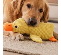 Generisch Jouet pour chien - Canard anti-stress - Anti-stress - Pour grands chiens - Doudou indestructible - Jaune - Taille L