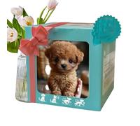 Generisch Jouet pour Chien - Jouet électronique interactif avec Laisse - pour et aboiements - Robot réaliste - Chiot électronique - Cadeau pour Fille