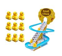 Generisch Jouet pour monter les escaliers - Toboggan de canard, jouet ludique de montagnes russes avec canards, facile à installer à l'intérieur - pour Halloween, Noël, anniversaire, cadeau de fête
