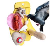 Generisch Jouet pour oiseau - Perchoir mordant et picorant | Idéal pour les perruches, les calopsittes, les aras, les tourterelles, les cages et les volières