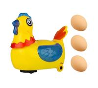 Generisch Jouet pour poulet - Jouet électrique à pondre des œufs - Ornement GEH - Poulet éducatif et créatif avec roues universelles pour filles, ,